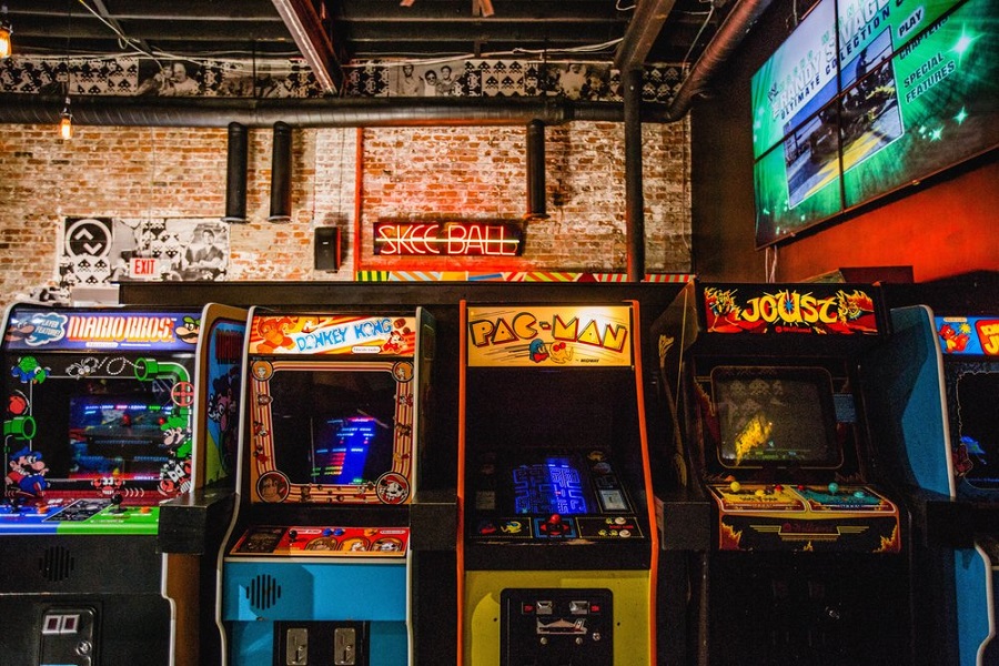 Retro Arcade Bars: Neon Nostalgia with Craft Beer
